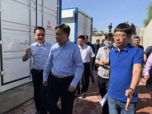 河北省生态环境厅厅长高建民组织参观考察九州jiuzhou（中国）污水分散源治理项目运行情况